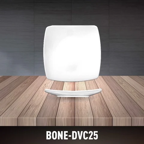 Đĩa vuông ảo sứ xương Minh Châu BONE-DVC25