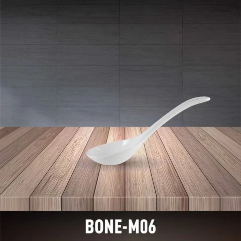Muôi canh sứ xương Minh châu bone china M06