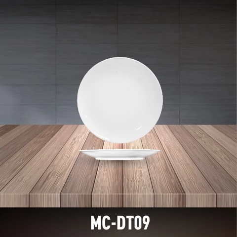 Dĩa sứ trắng tròn Minh châu MC-DT09