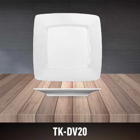 TK-DV20 Đĩa vuông sứ Trung Kiên