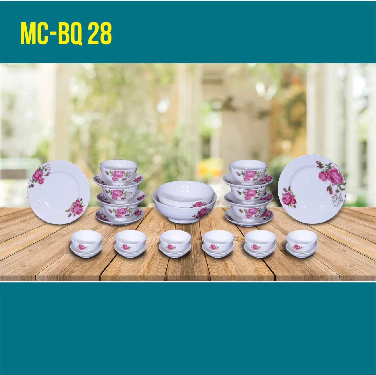 Bộ quà tặng 28 sản phẩm sứ Minh Châu MC-BQ 28-04